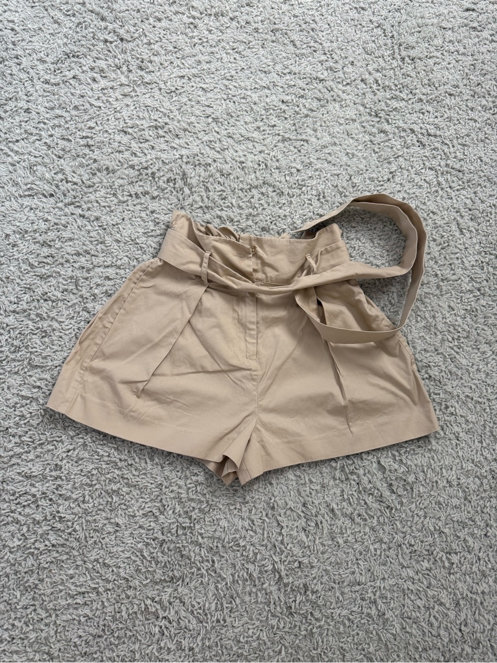 Armani Exchange High-Waist Beige Women’s Shorts Sz 0